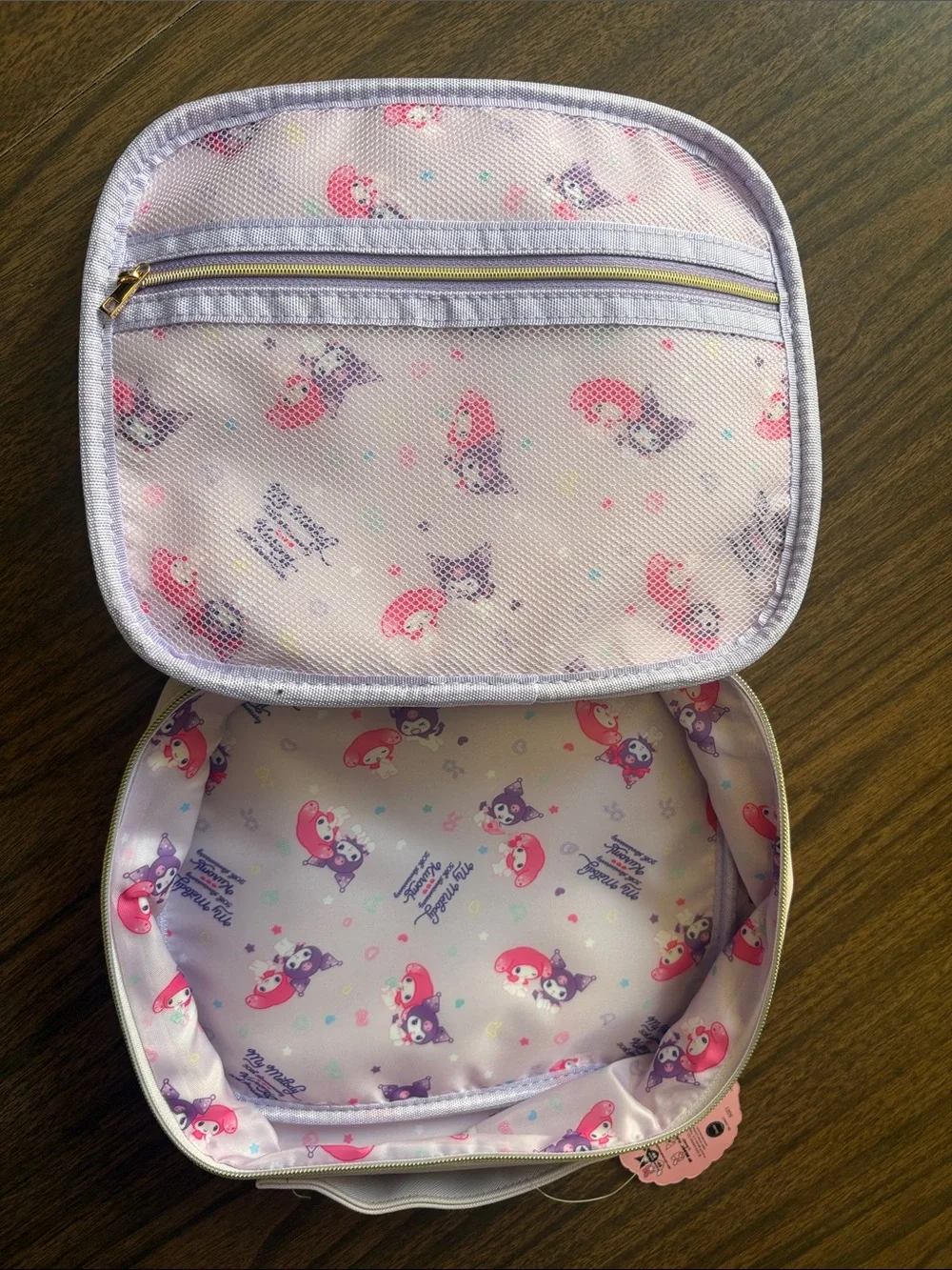 NEW Wet n Wild My Melody & Kuromi Pink Travel Makeup Bag NWT